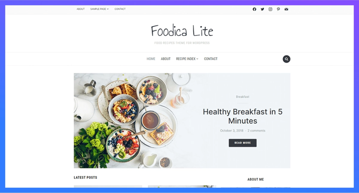 foodica restaurant wordpress theme for restaurant management