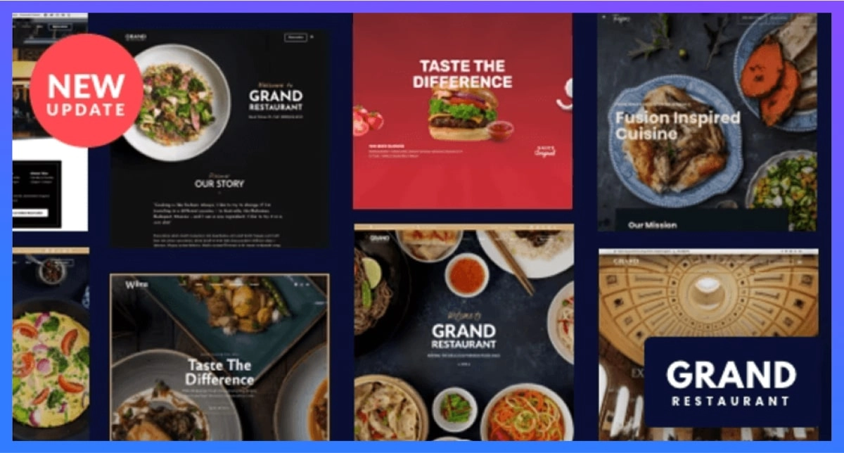 grand restaurant wordpress theme for restaurant management