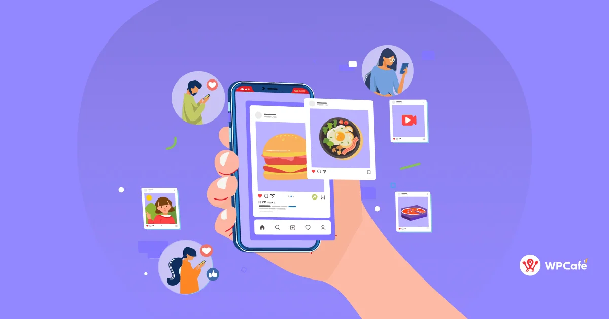 share food menu on social medias