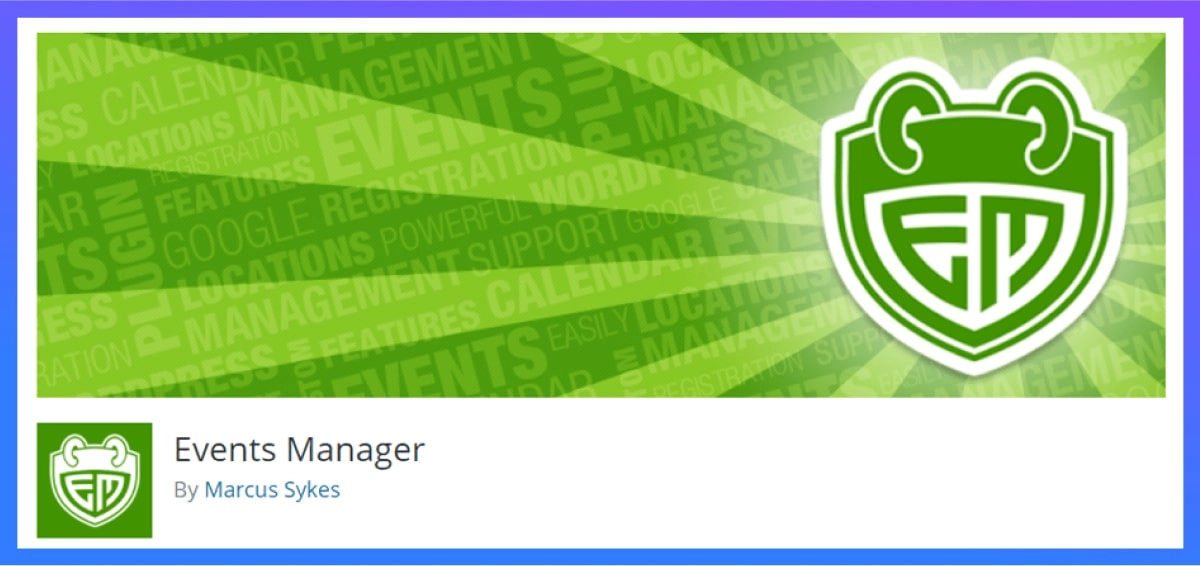 Events Manager plugin for wordpress