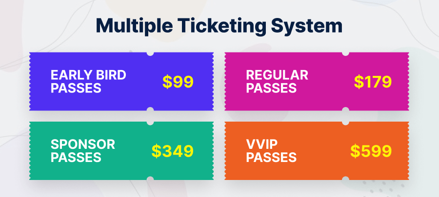 multiple ticketing system with WP Eventin