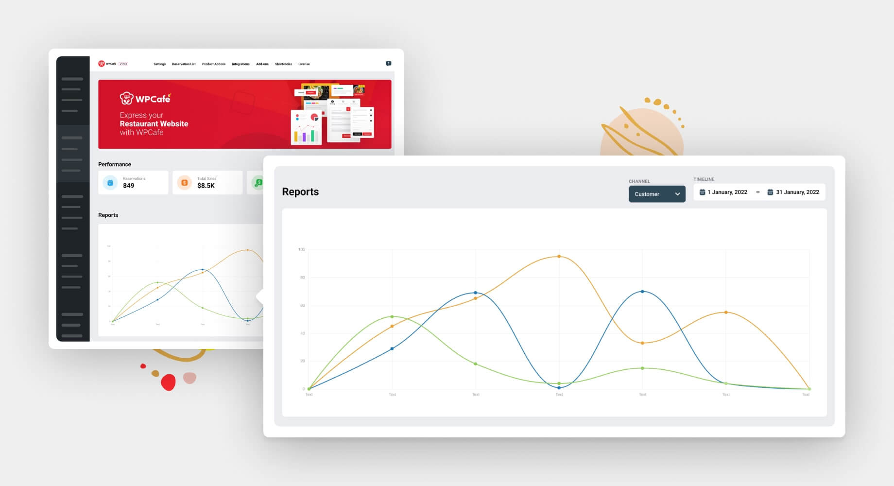 analytics for food ordering and reservation 