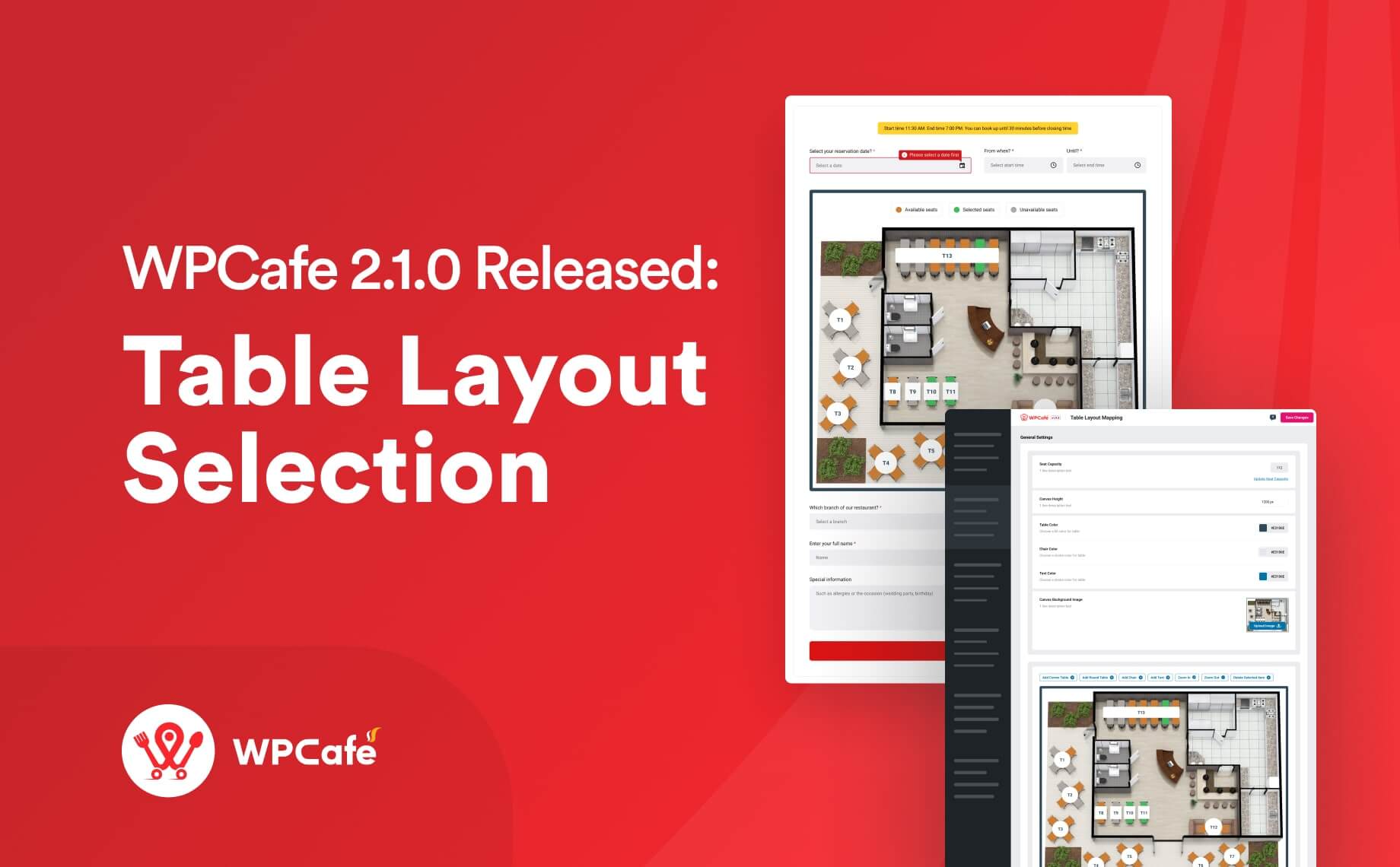  WPCafe 2.1.0 Brings Exciting New Changes: Table Layout Selection