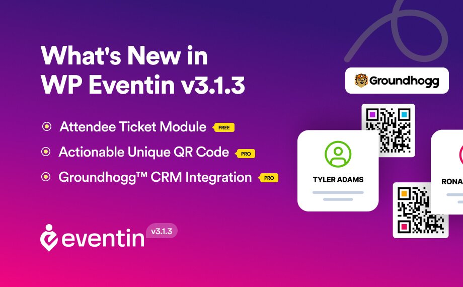  WP Eventin Update: Actionable QR Code, CRM Integration and More