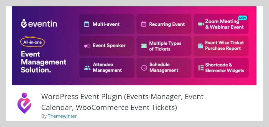 WP Eventin - Event Plugin for WordPress