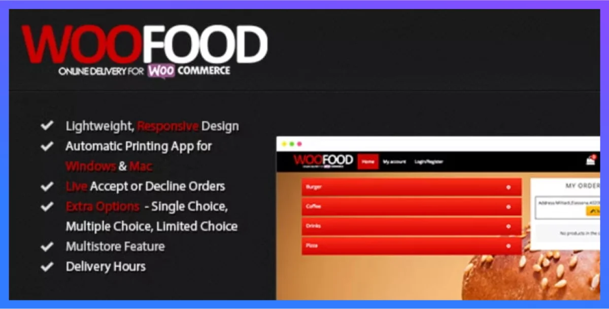 woofood restaurant plugin