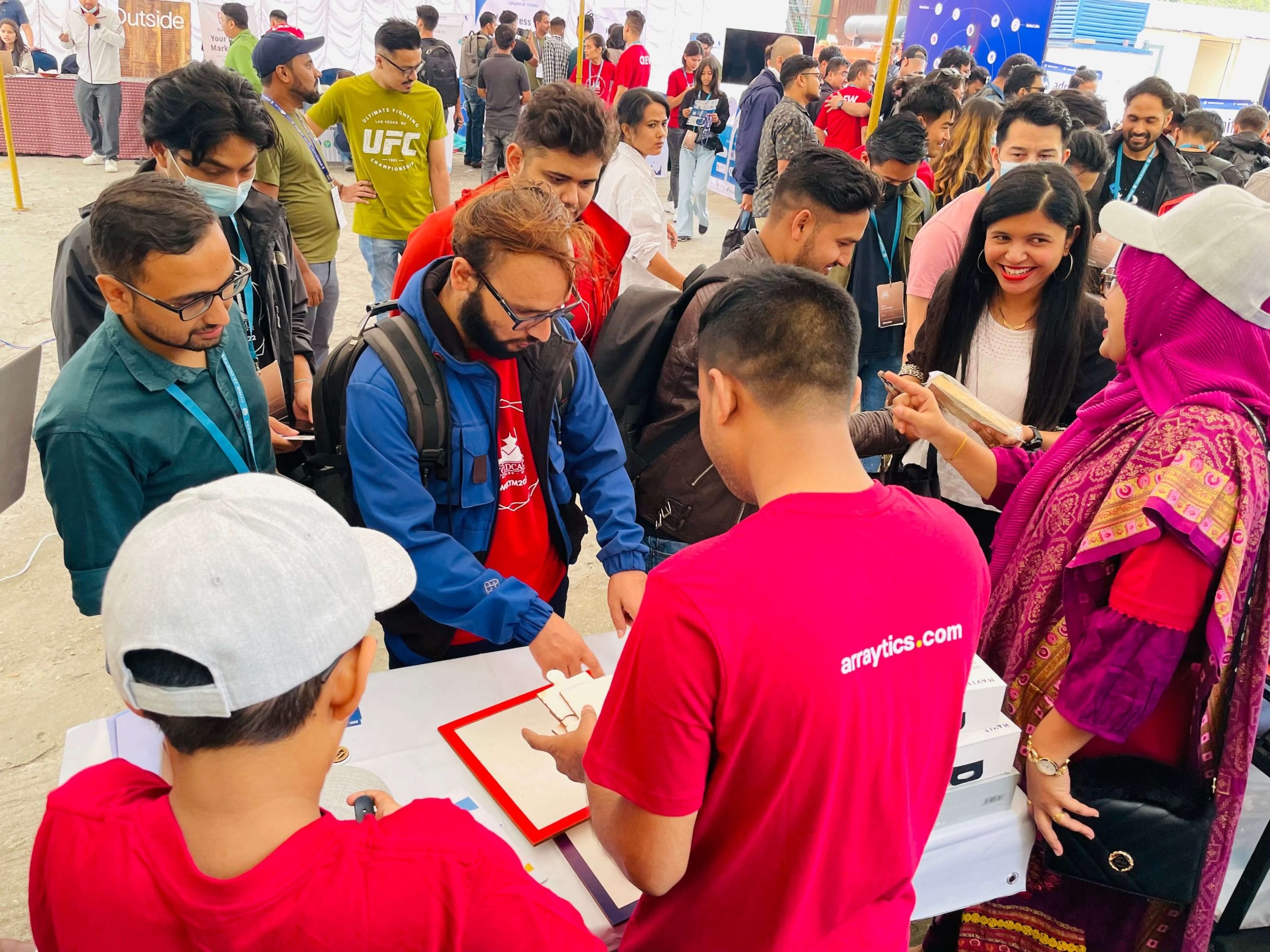 an image of meeting WordPress users at WordCamp Kathmandu