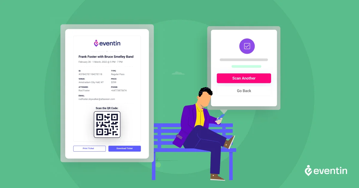 ticket management with event qr code