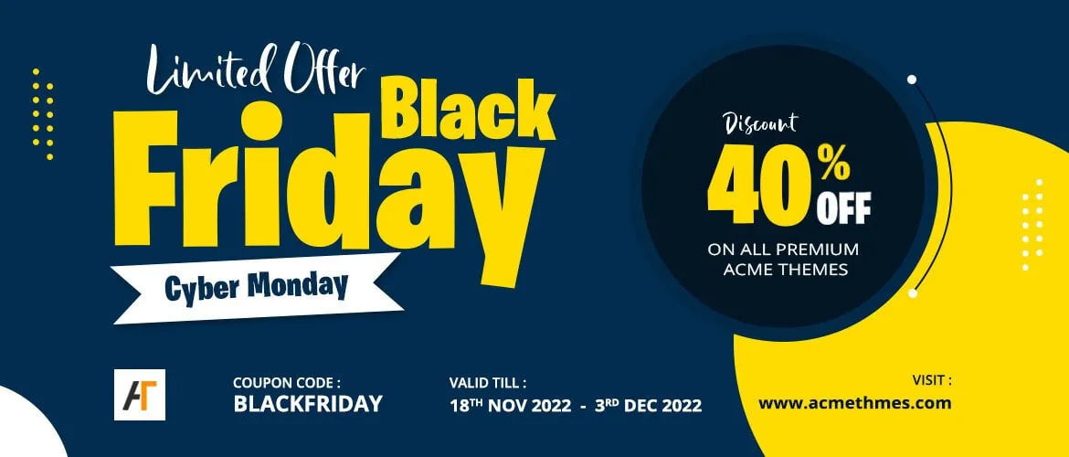 Acme Themes Black Friday Deals