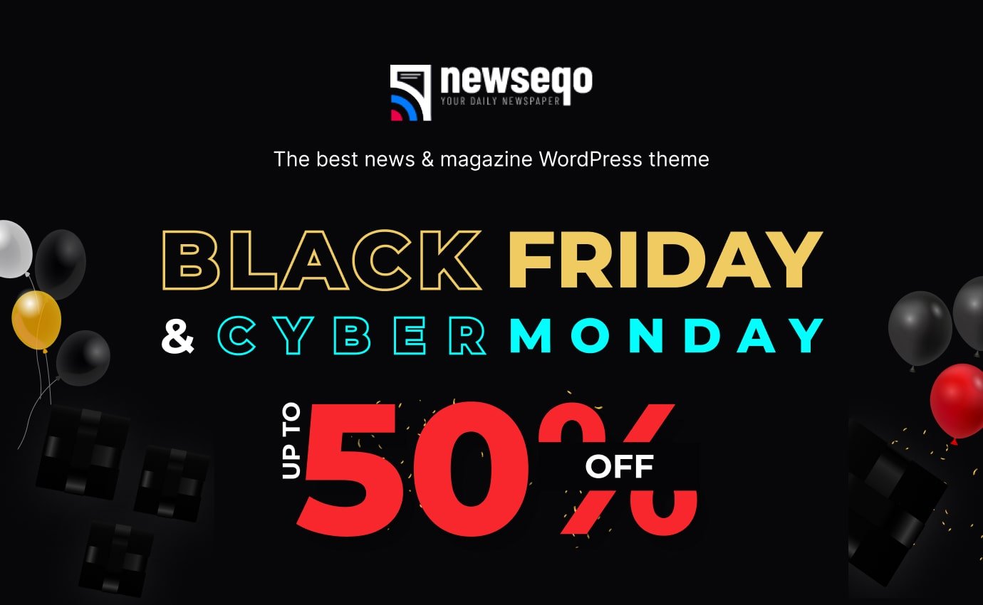 get up to 50% off on newseqo for black friday and cyber monday