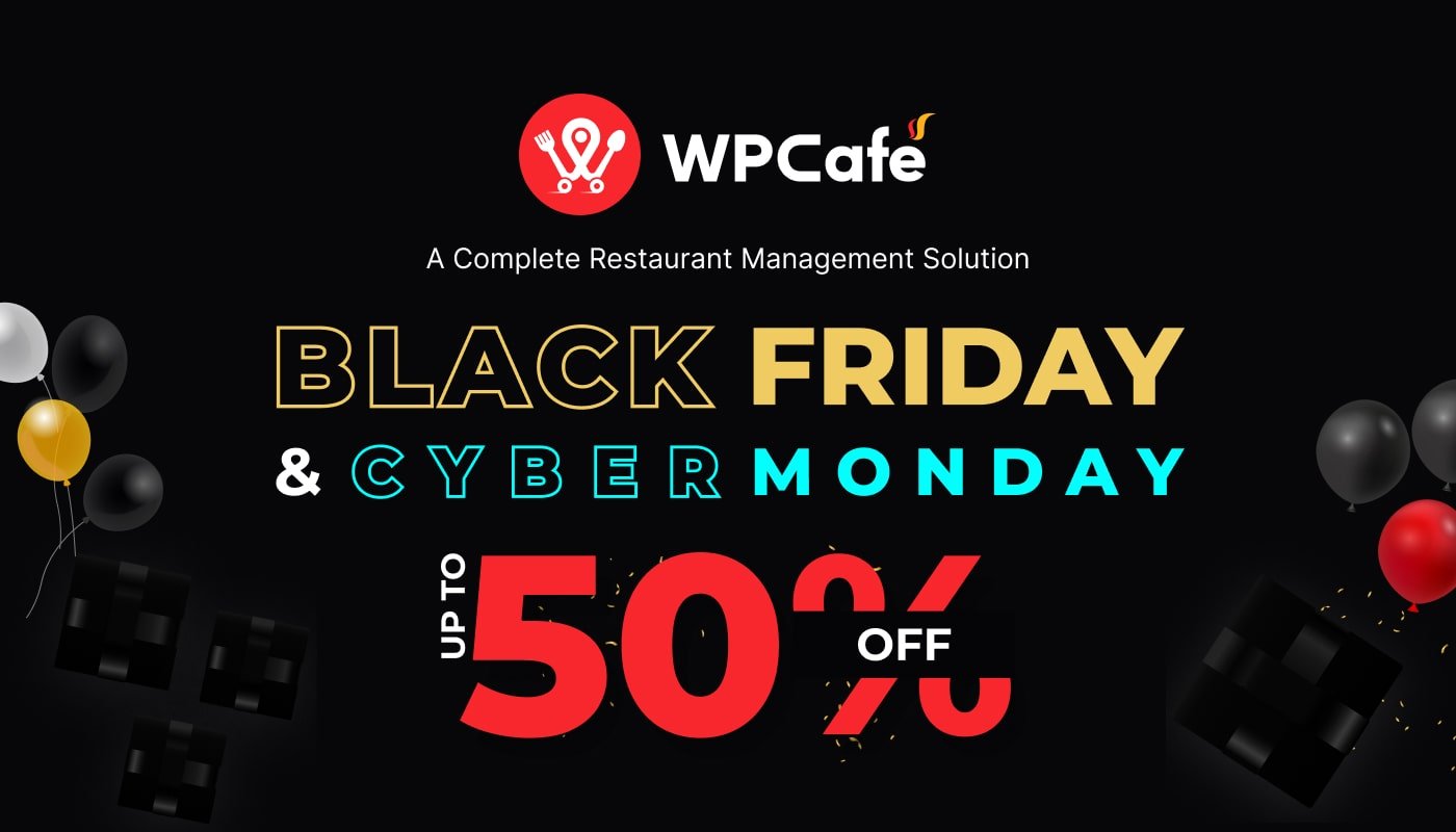 get up to 50% off on wpcafe for black friday and cyber monday