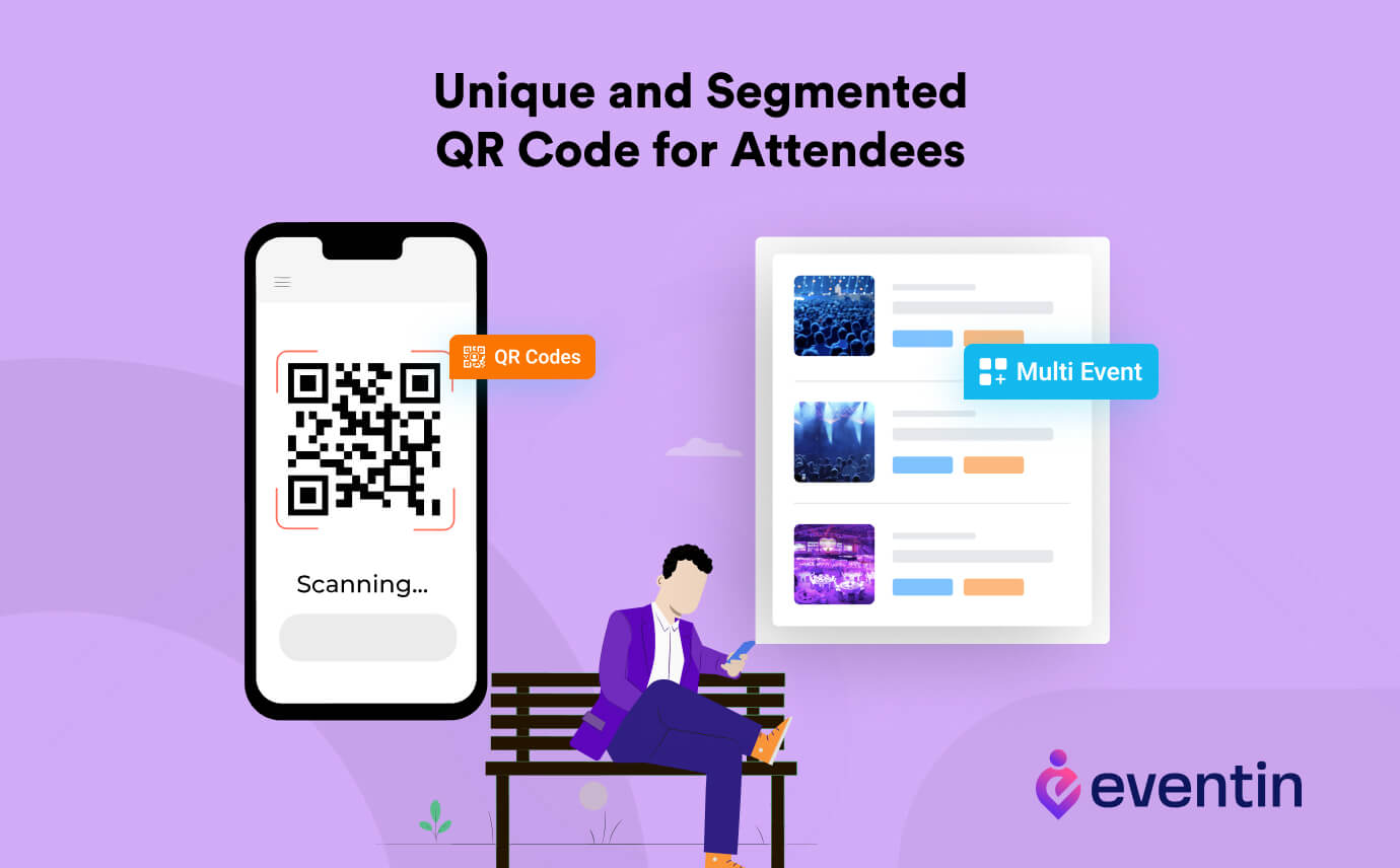 Eventin Unique and Segmented QR Code for Attendees