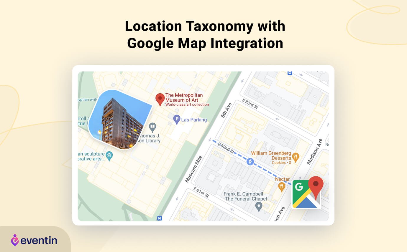 Eventin google map integration
