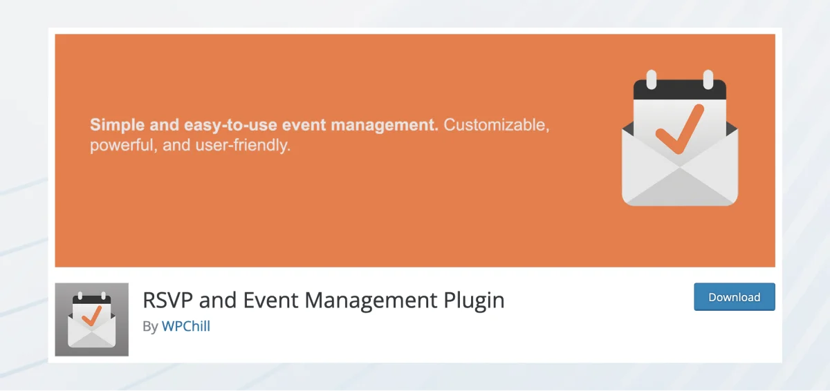 rsvp event management plugin