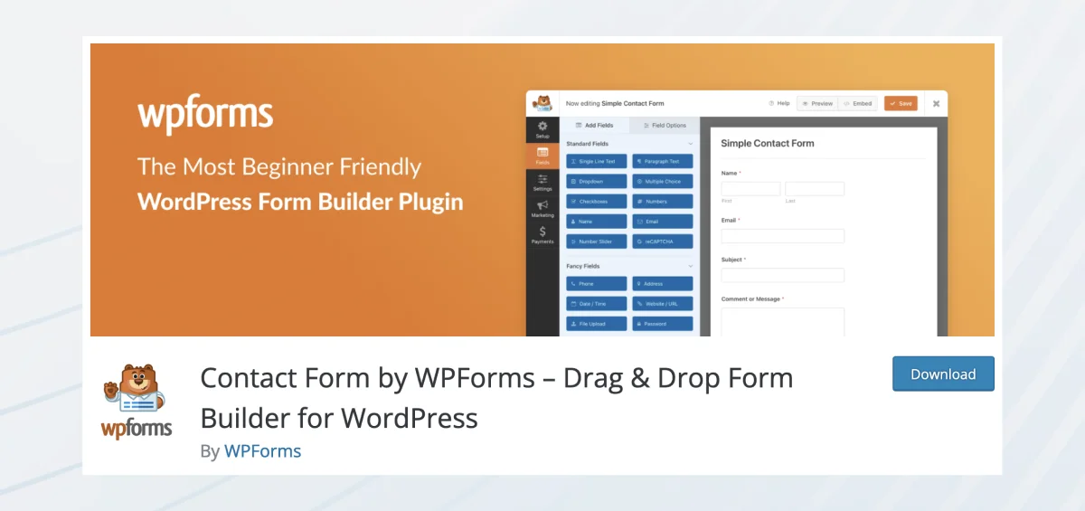 wpforsm wordpress forms builder