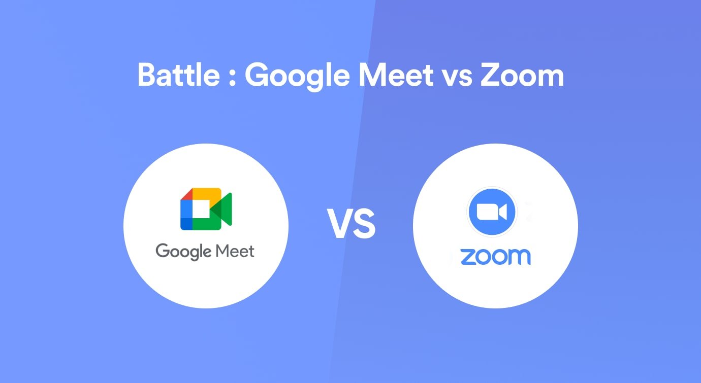 a photo representing the battle between Google Meet and Zoom