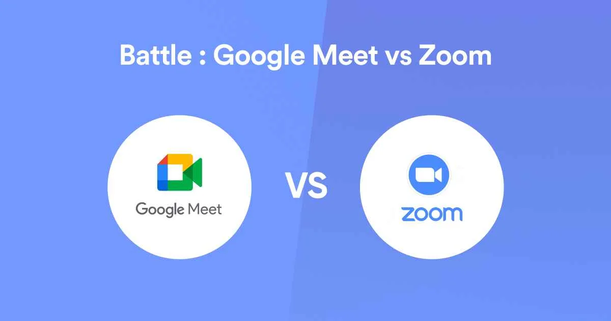 battle between Google Meet and Zoom