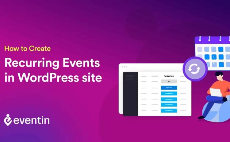 how to create recurring events in WordPress site