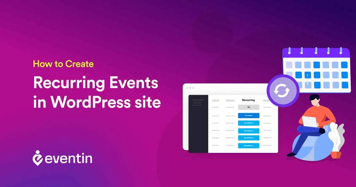 how to create recurring events in WordPress site