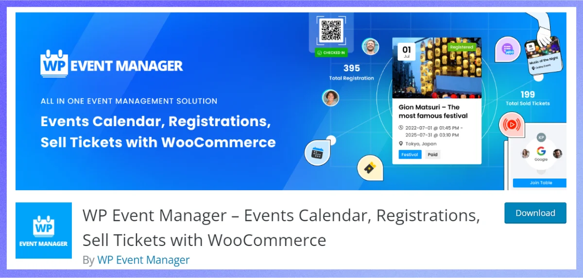 event manager events calendar plugin