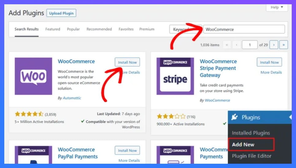 install_woocommerce