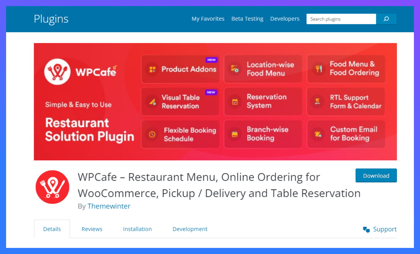 WPCafe_Restaurant_Menu_plugin