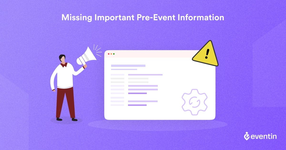 Missing Important Pre-Event Information for event ticketing 