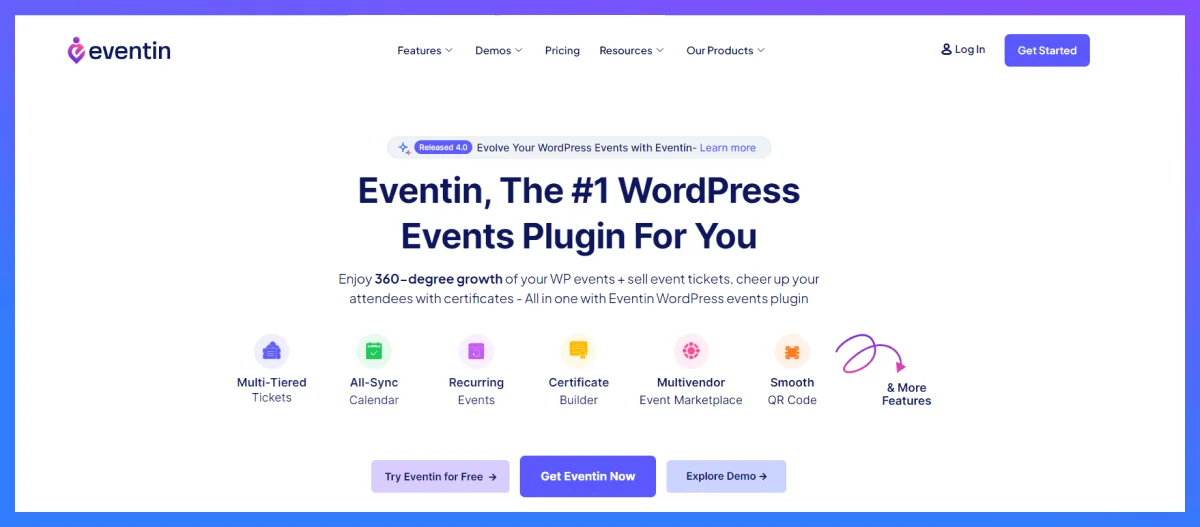 eventin wordpress event management plugin