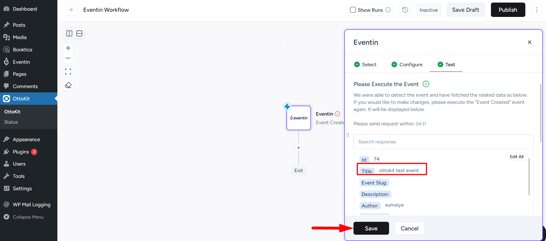 Automate data storing