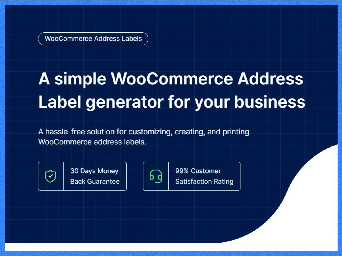 woocommerce address label generator