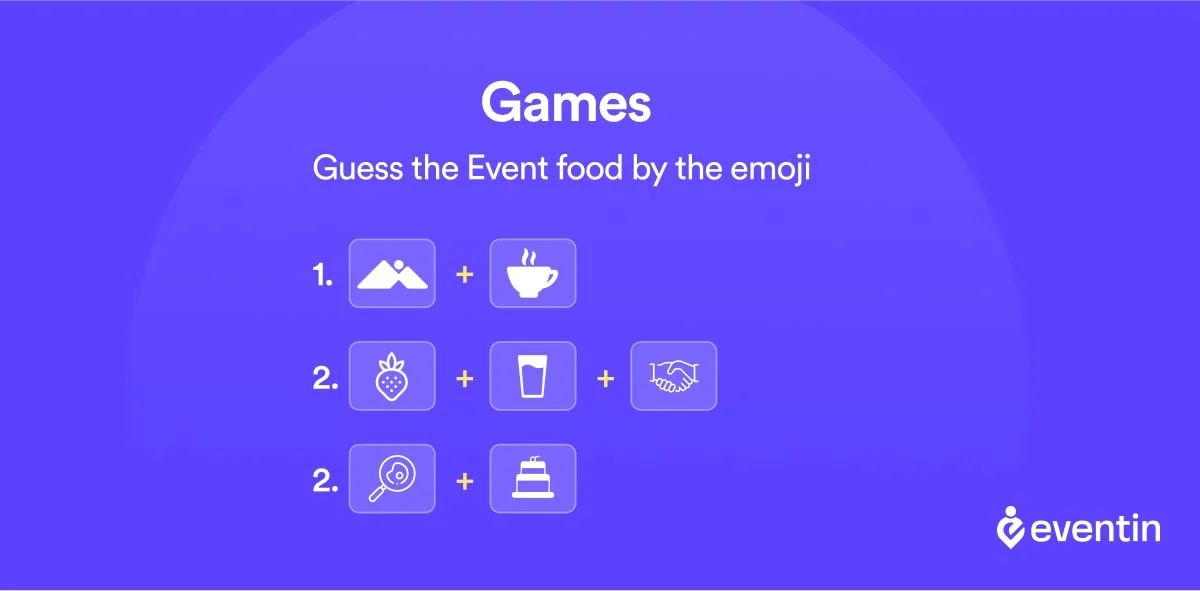 event management games ideas