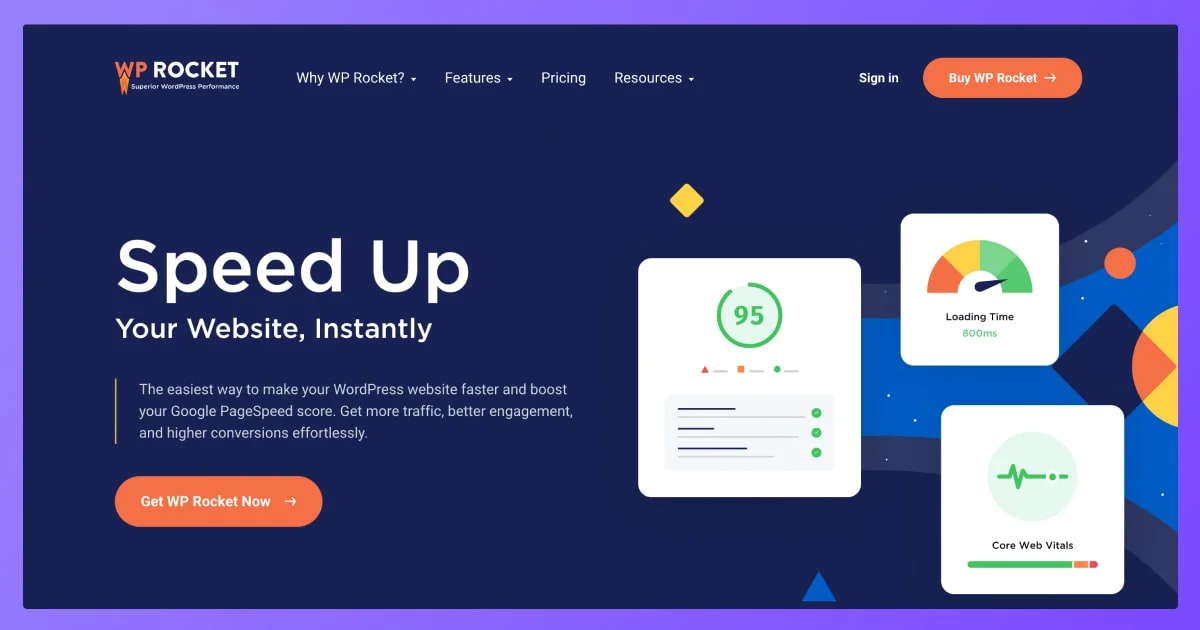 wp rocket wordpress cache plugin