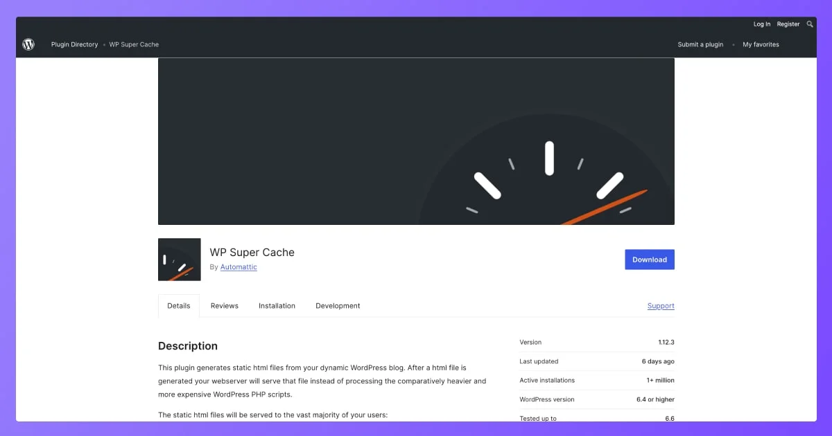 wpsuper cache best free caching plugin for wordpress 