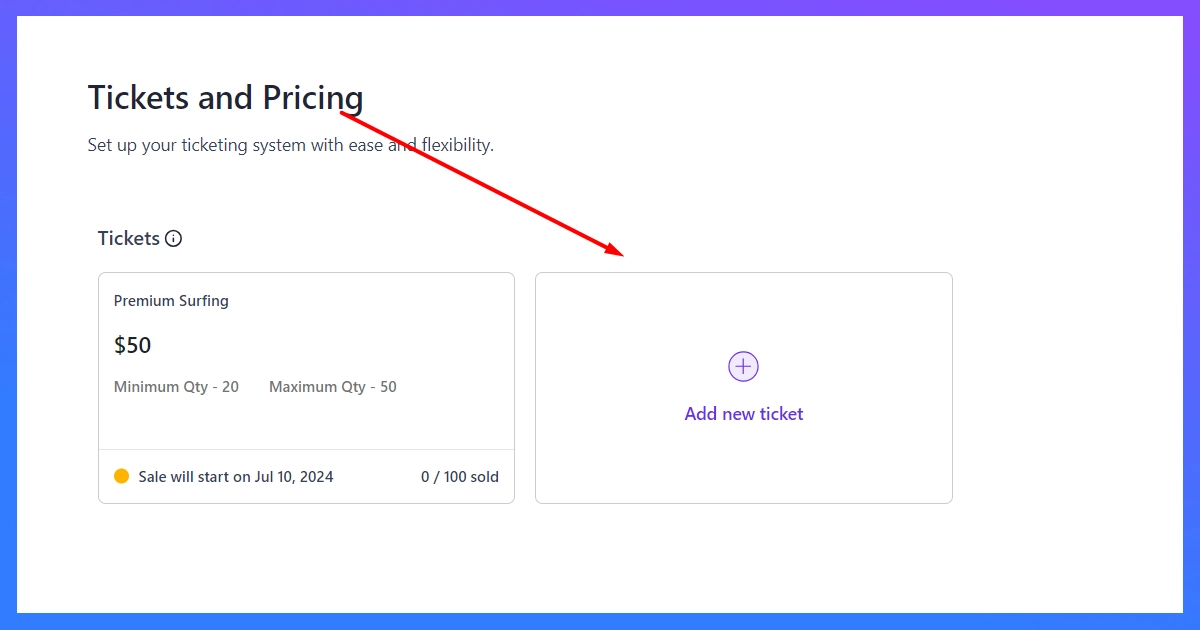 add new ticket pricing in eventin event management plugin