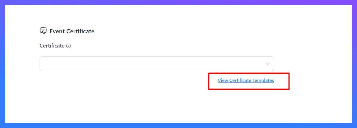 create certificate templates in eventin event management plugin