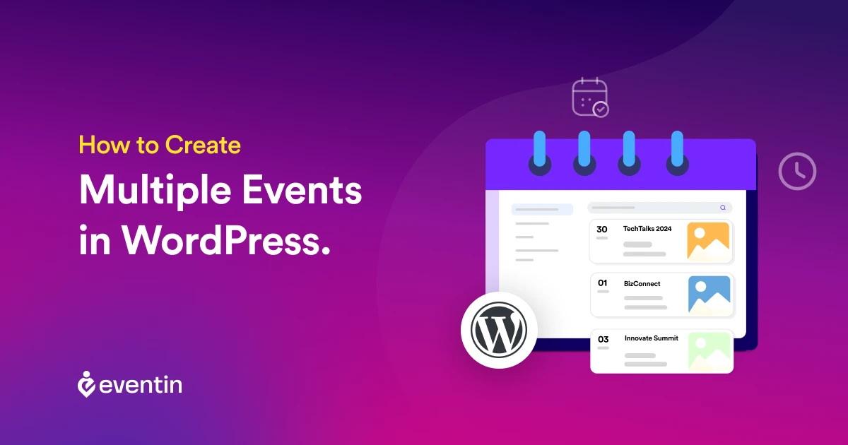 how to create multiple events