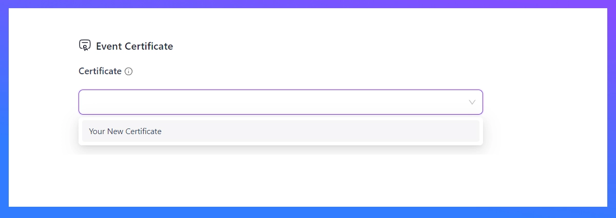 event certificate in eventin event management plugin