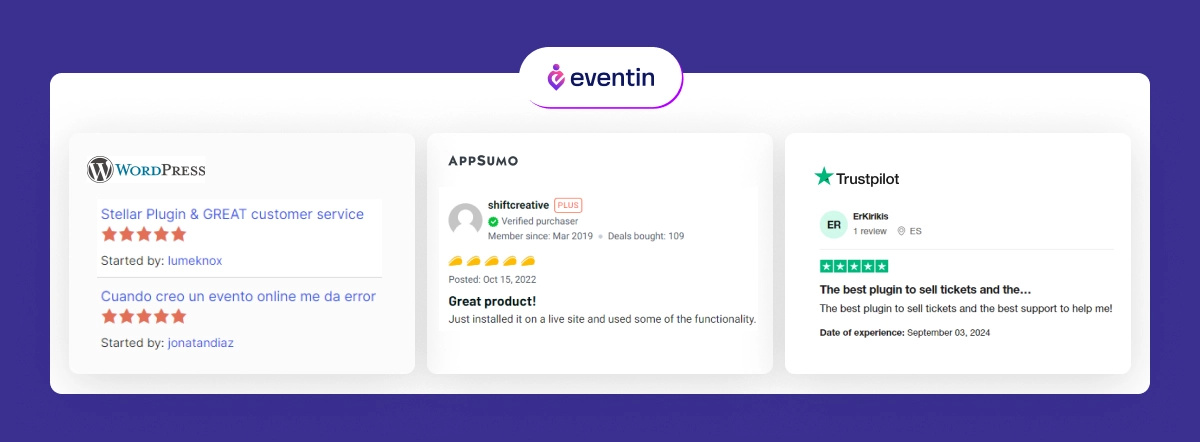 Eventin Event Manager Plugin Reviews