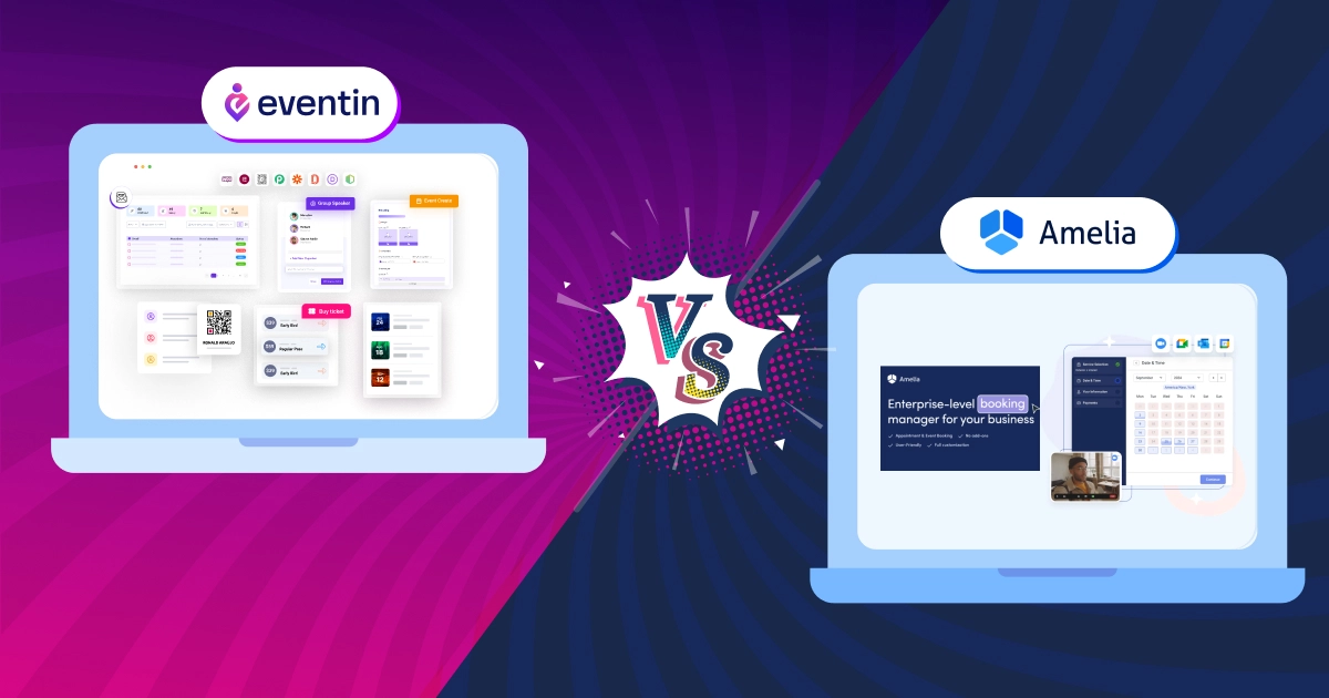 Eventin vs. Amelia: An In-Depth Review and Event Feature Comparison