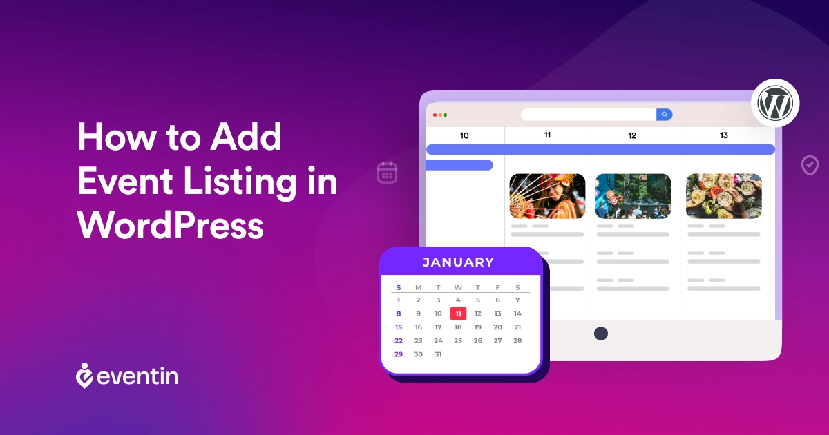 How to Add Event Listing in WordPress