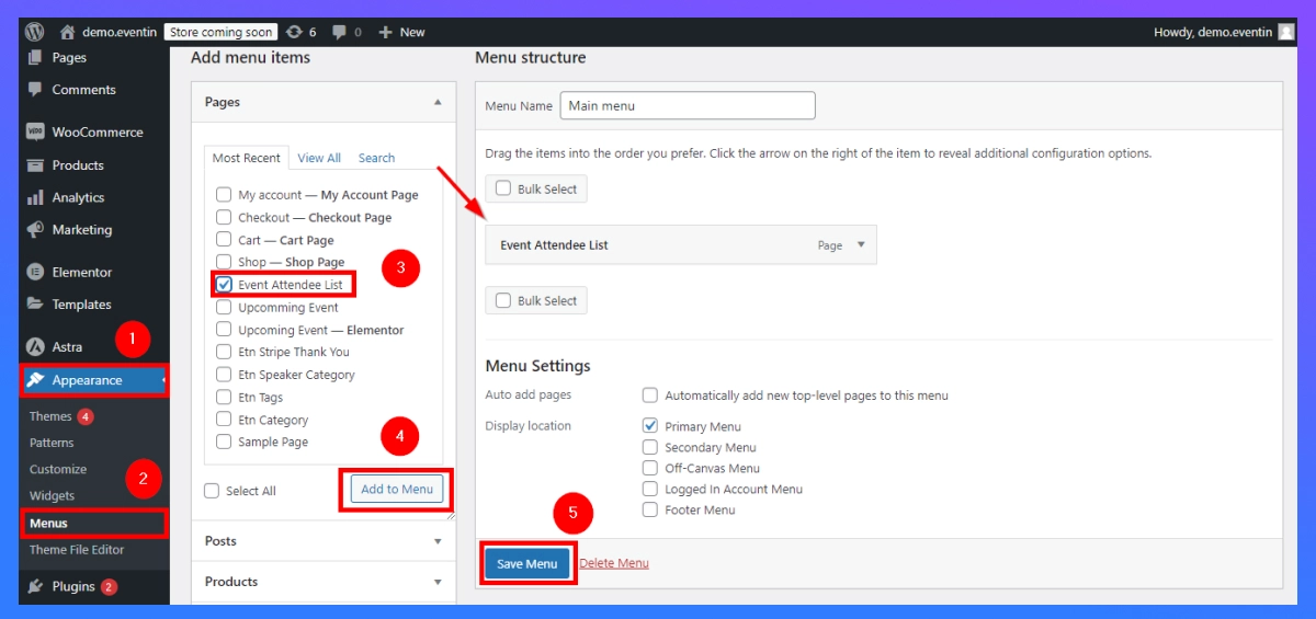 Configure Settings in wordpress