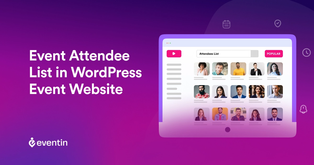 How to Create Event Attendee List in WordPress Event Website