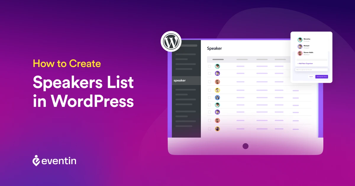 how to create a speaker list