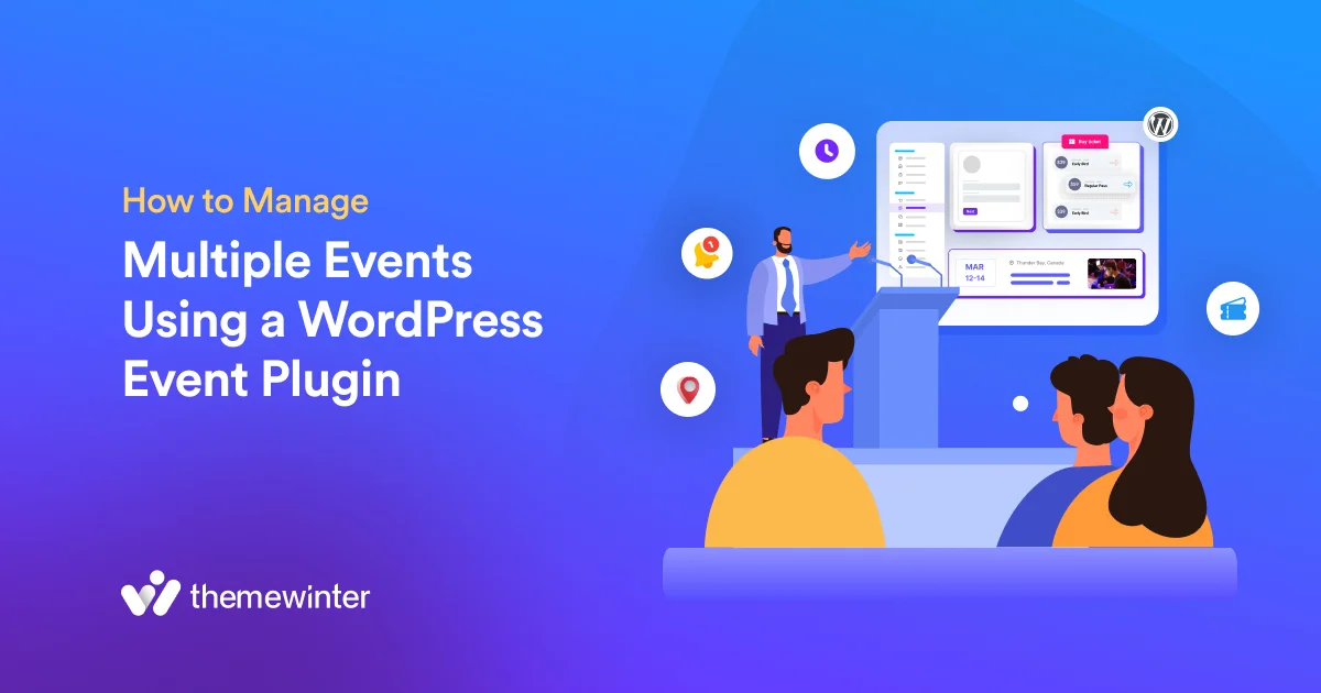 how to manage multiple events using a wordpress event plugin