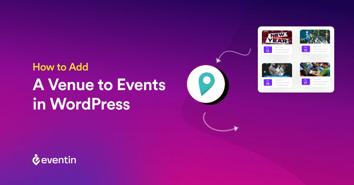 how to add a venue to events in wordpress