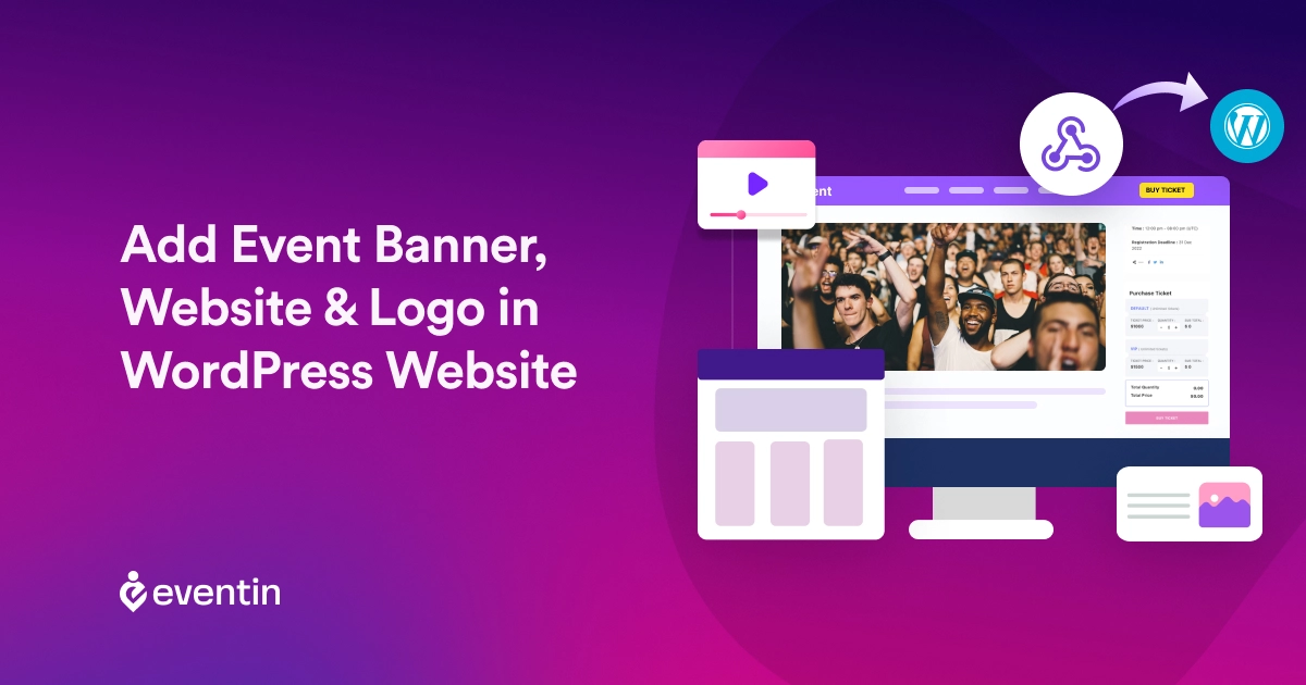 How to Add Event Banner, Website & Logo in WordPress Website: Full Tutorial