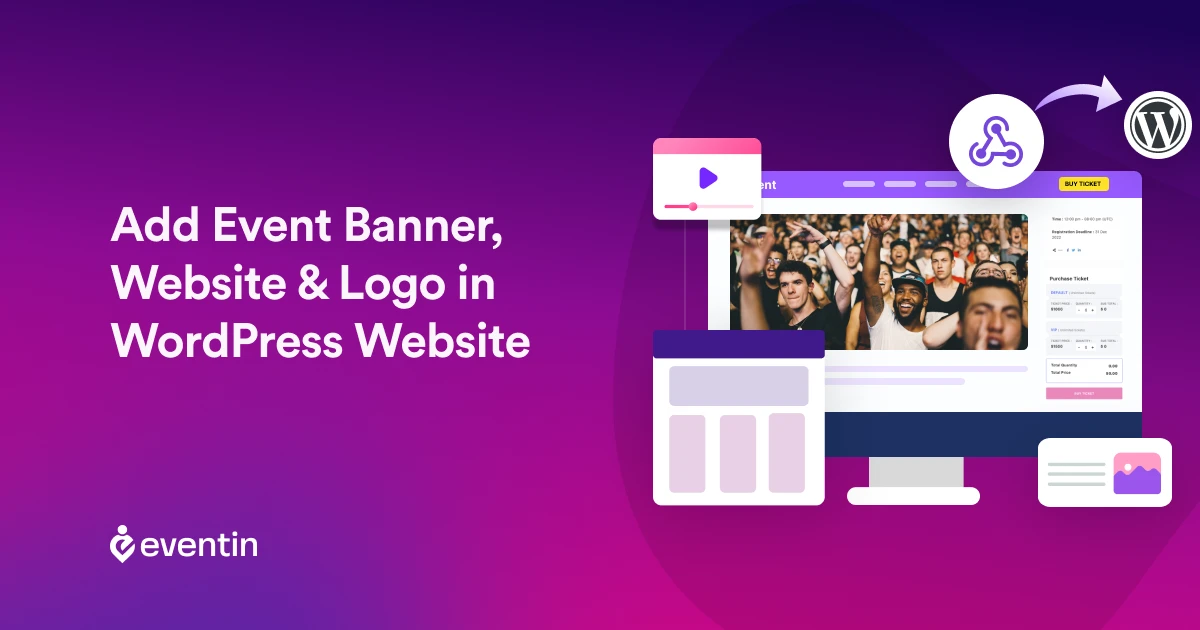 how to add event banner in a wordpress site