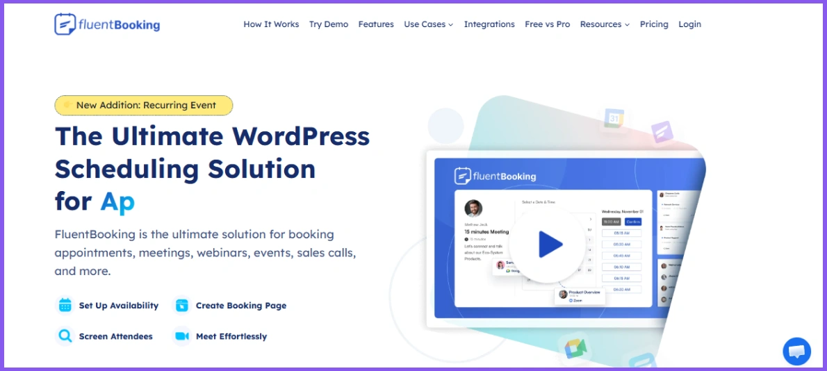 Fluent Booking Plugin