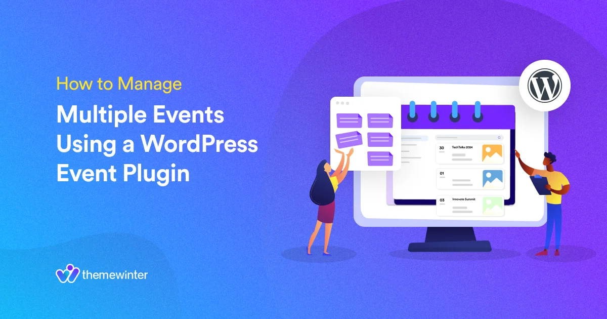 how to manage multiple events using a wordpress event plugin