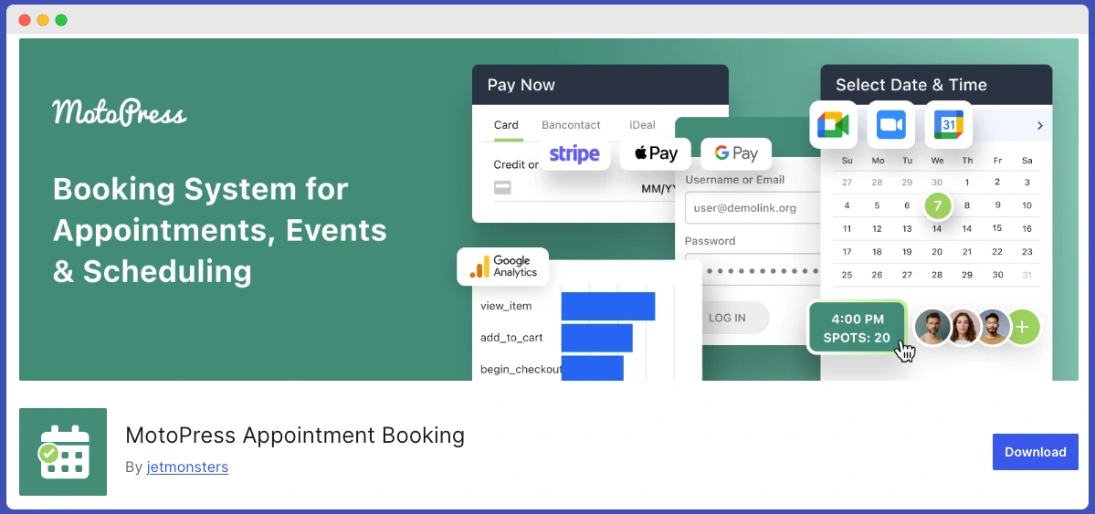 Motopress Appointment Booking